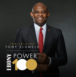 Tony Elumelu inscrit sur l'EBONY POWER 100 2020