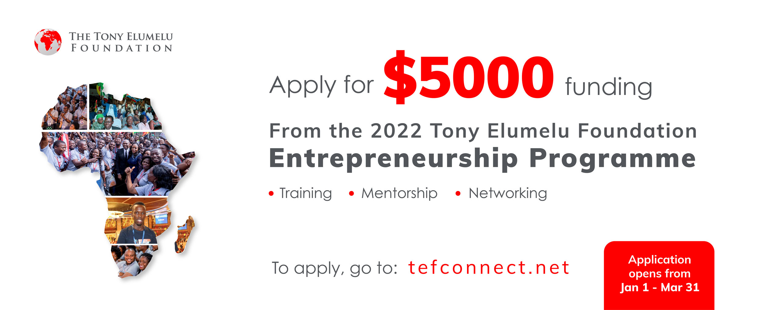 Apply NOW for $5000 in the 2022 Tony Elumelu Foundation ...