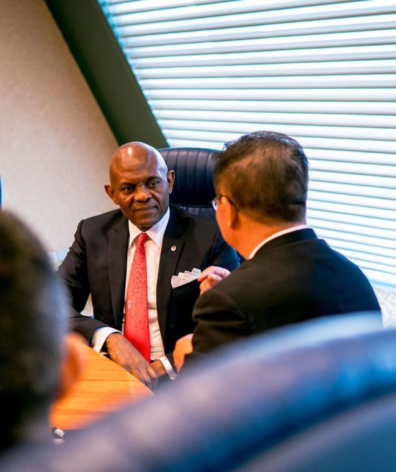 Tony Elumelu meets with global Ambassadors