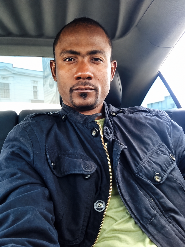 Akhenaton Kayembe, founder of Deliver Express Logistics, a facility management and logistics company based in Lubumbashi, Democratic Republic of Congo.